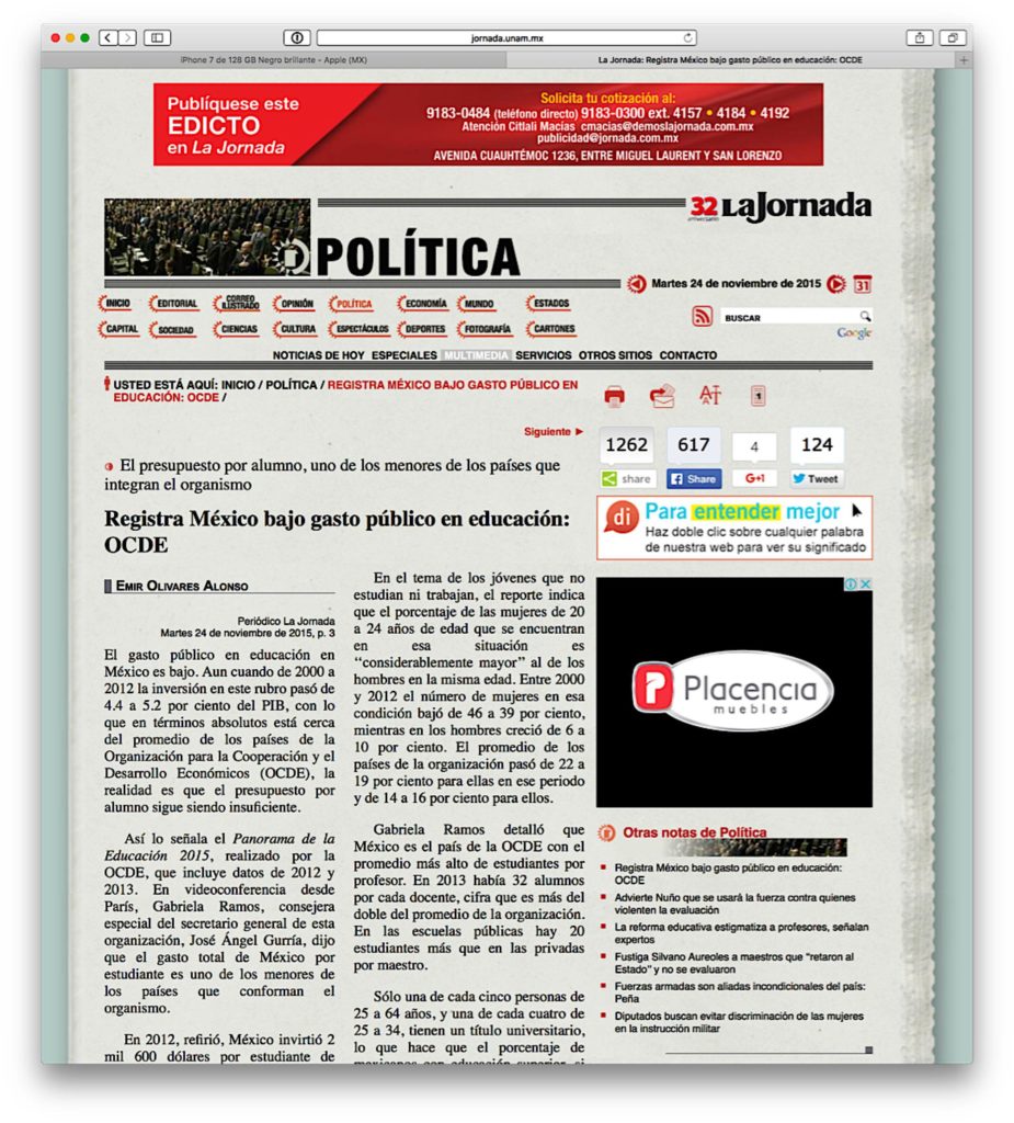 Ejemplo de Nota periodística